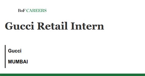 gucci clienteling intern|gucci tennis careers.